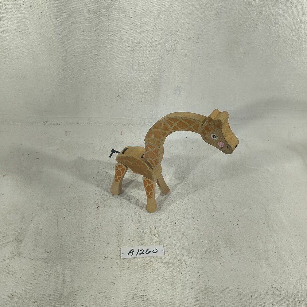 Melissa & Doug Wooden Giraffe Poseable Toy 12" X 4" X 4" - Picture 2 of 5